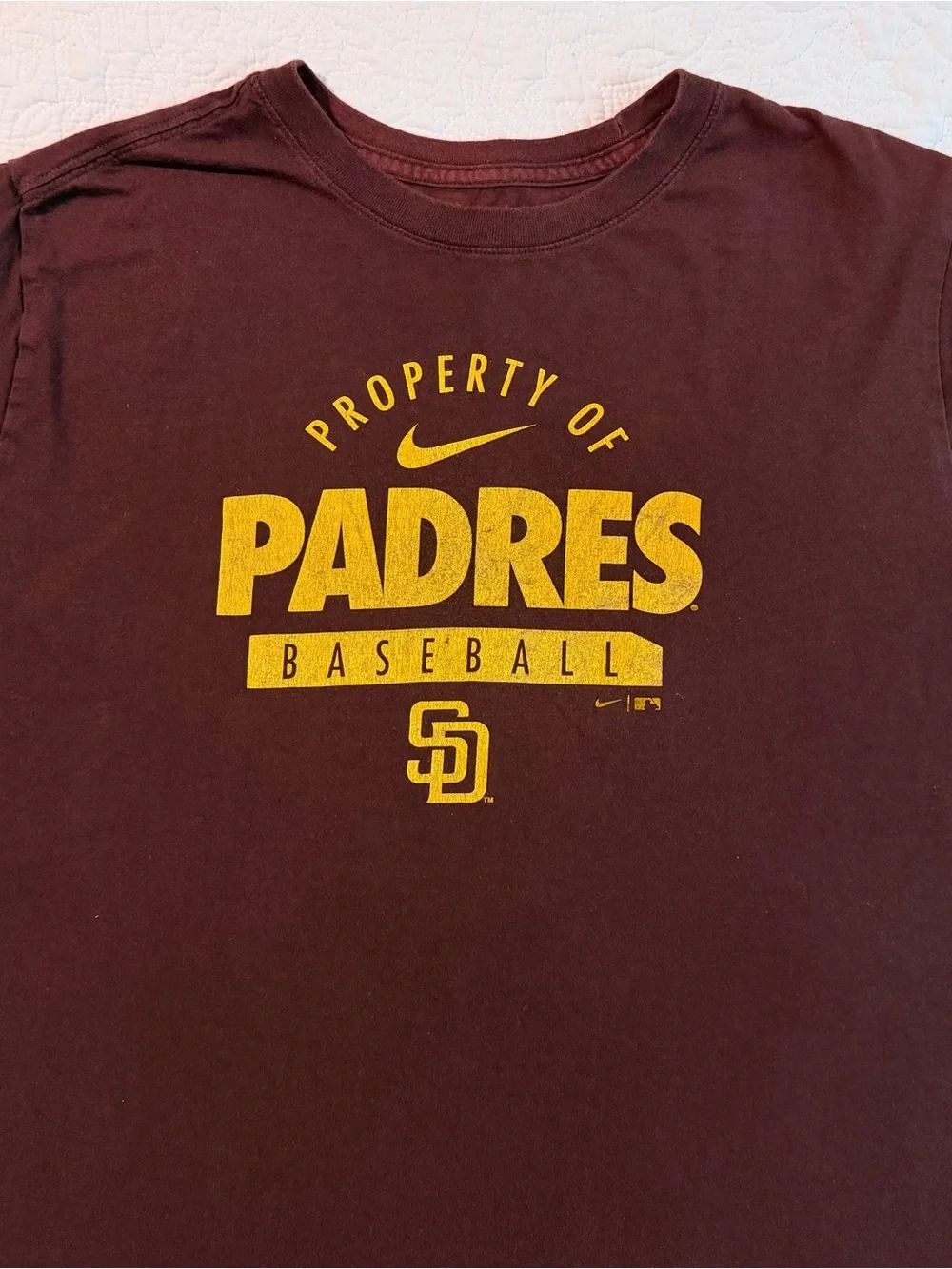 Nike | Property Of San Diego Padres Baseball | Brown T Shirt | Size Large